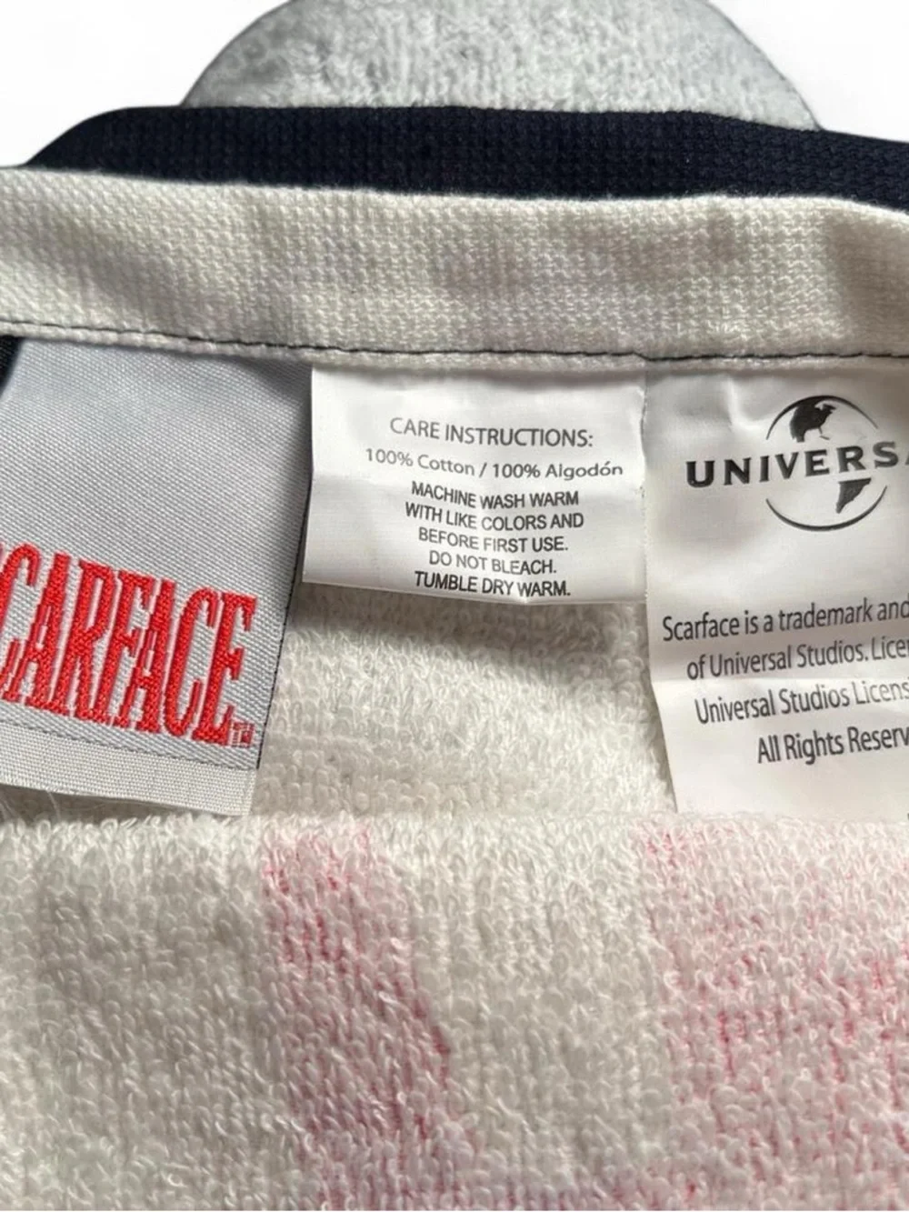 Scarface Towel in Black, White & Red